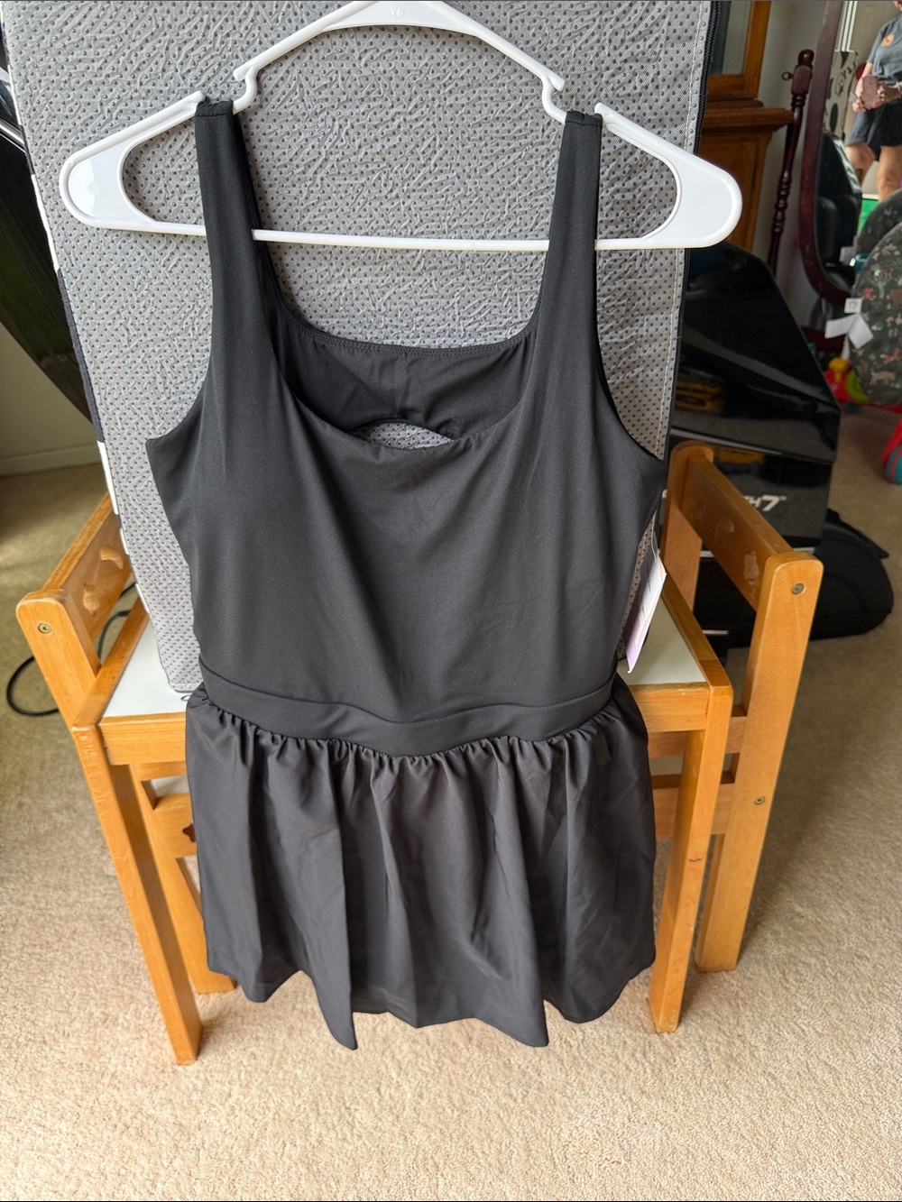 NWT Wm’s Various Sizes Joy Lab Black Skort Tank Dress w/shorts and side pocket